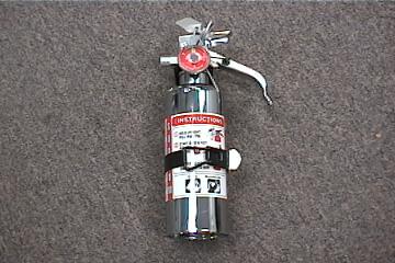 CHROME FIRE EXTINGUISHER SM 2.5